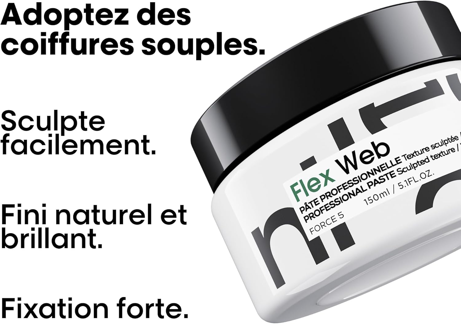 L'Oréal Professionnel - Tecni Art - 150ml - Pâte sculptante force 5, fixation longue, sans résidus