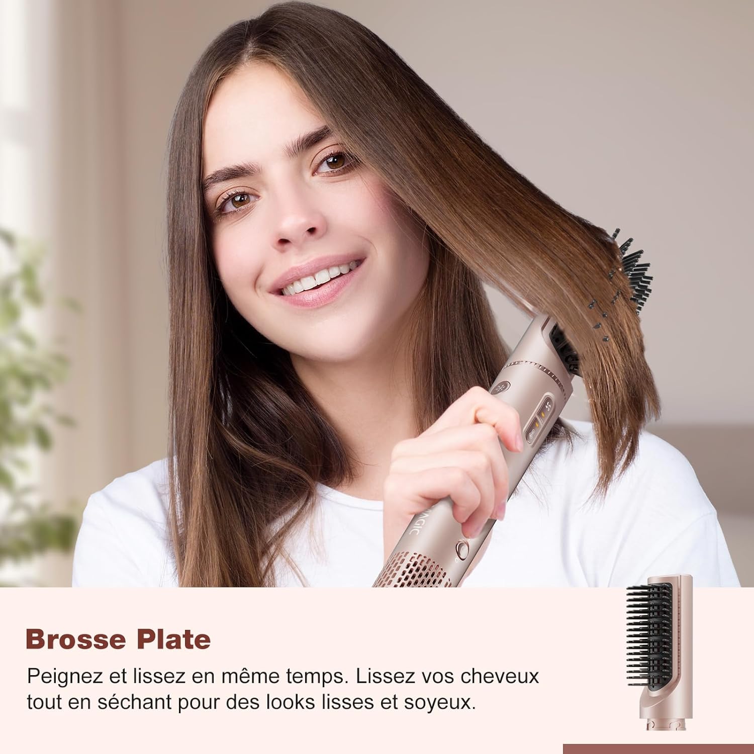 7MAGIC - Air Styler 7 en 1 - multifonction, ionique, coiffure, voyage