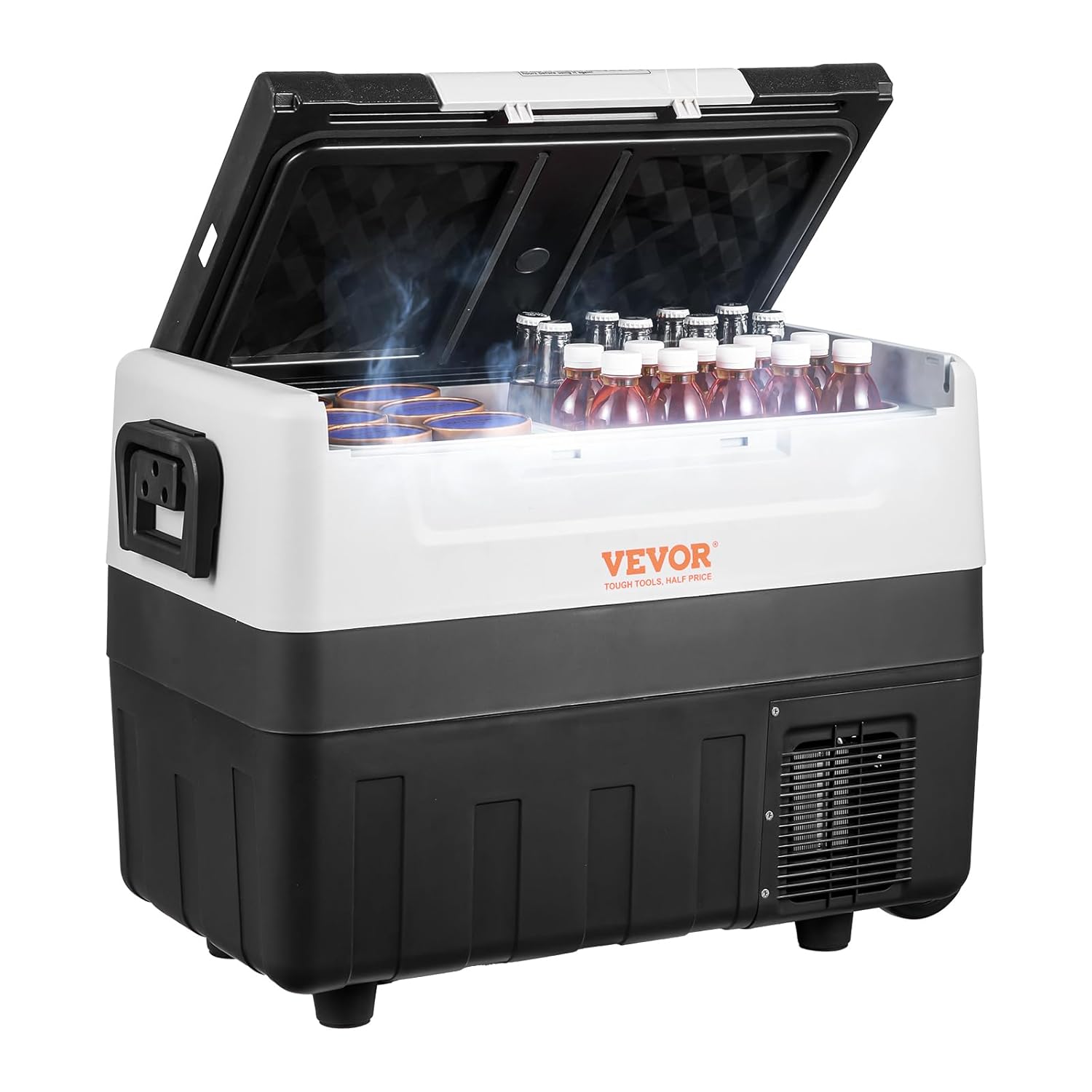 VEVOR - Glacière portable 45L - double zone, -20°C à 10°C, 0,6 kWh, 12/24V, 100-240V