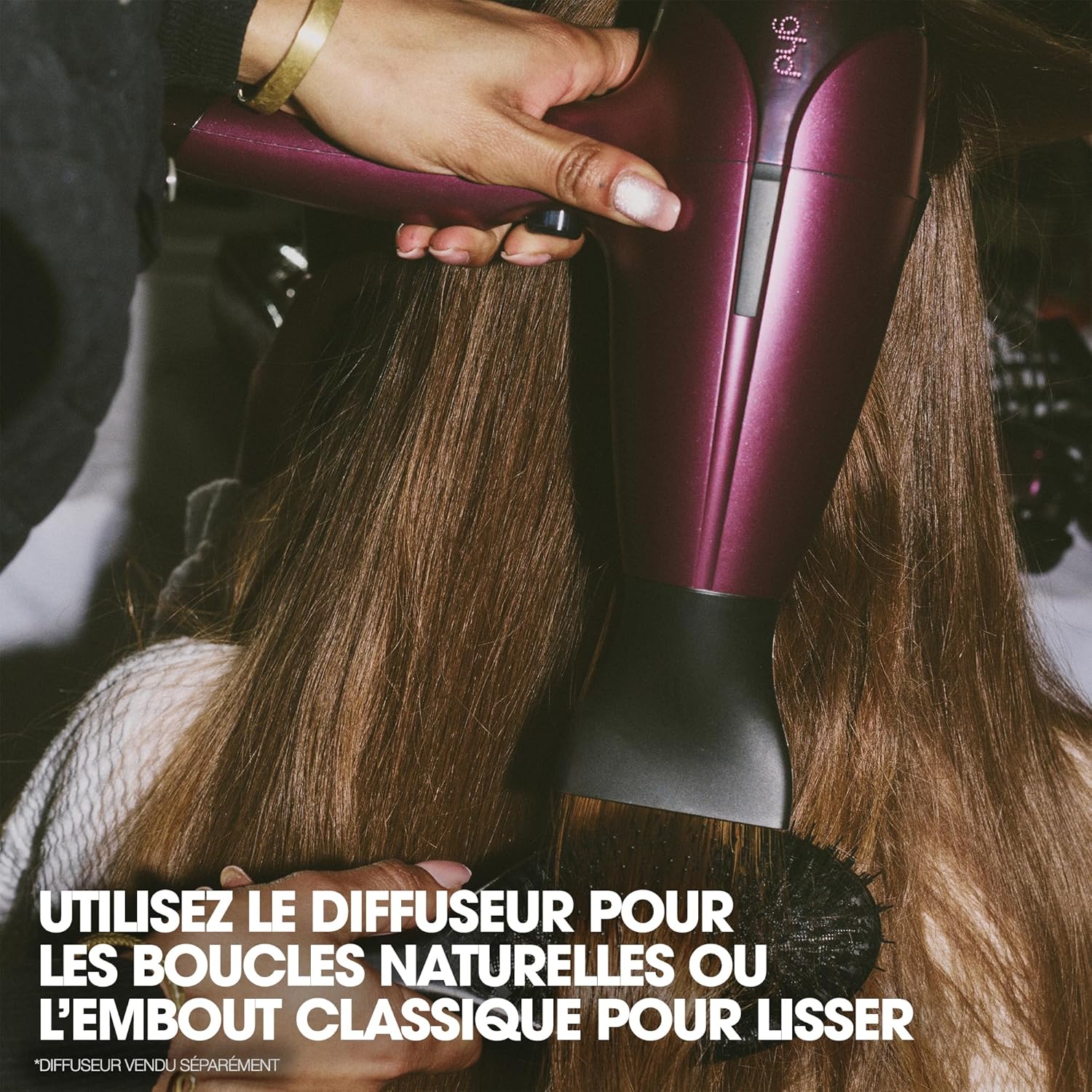 ghd - Helios (Bordeaux) - 2200W - Séchage puissant, sans frisottis, pochette