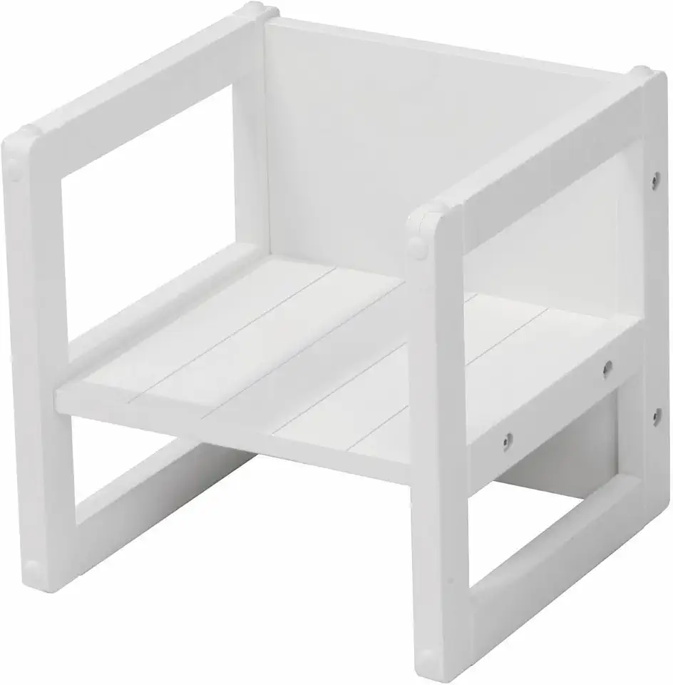 Roba - chaise enfant réversible 3 hauteurs - 30x30cm - 60kg max, style campagne