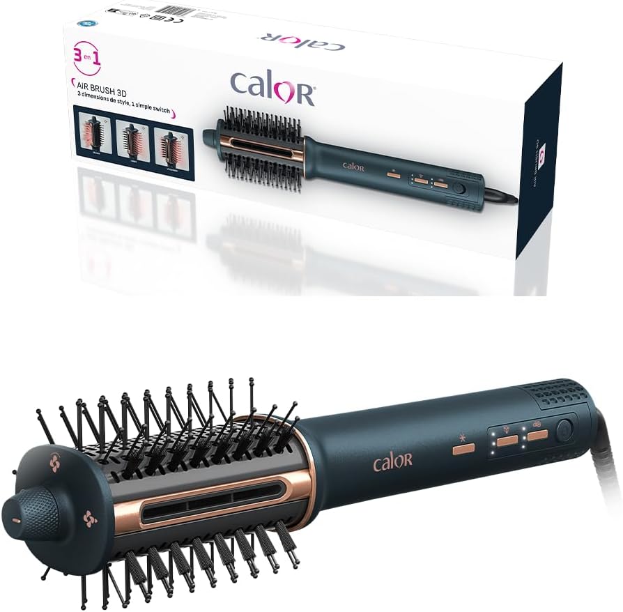 Calor - Air Brush 3D - Brosse 3-en-1 séchage lissage brushing - UB9720C0