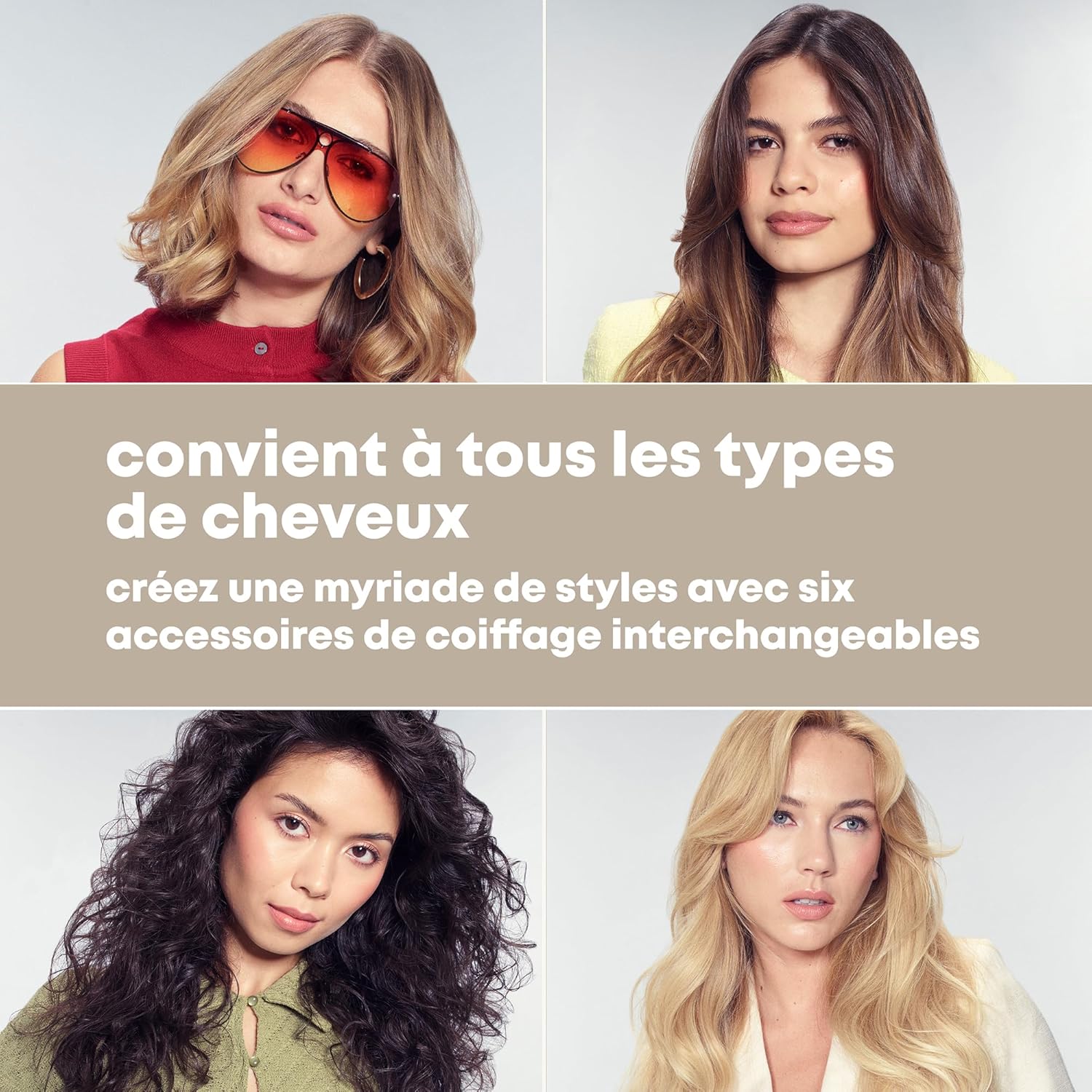 Revamp - Air Styler 6 en 1 - Brosse soufflante, lissage, volume, séchage