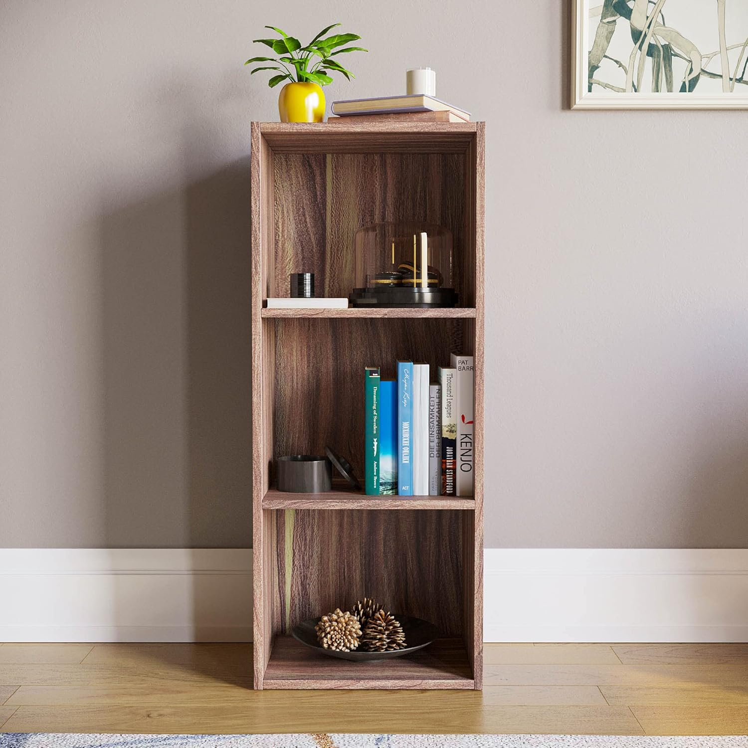 Vida Designs - Oxford 3 niveaux - H80xW32xD24cm - bibliothèque moderne compacte