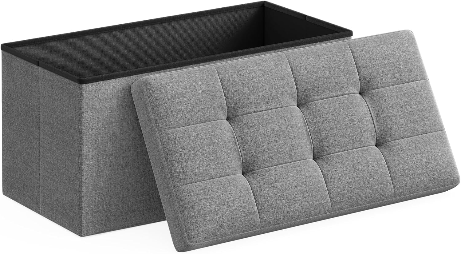 SONGMICS Mazie Collection - banc pliable 76 cm - rangement, montage facile, LSF47G