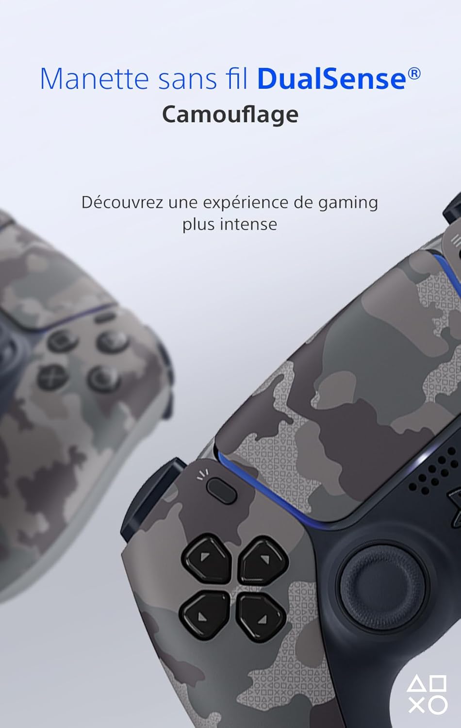 Sony - DualSense PS5 manette sans fil, Bluetooth, batterie rechargeable, camouflage